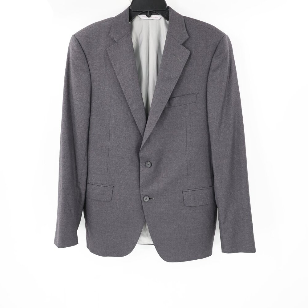 Samuelsohn Blazer Mens 40R Gray Super 150s Wool Sport Coat Bennet Performance